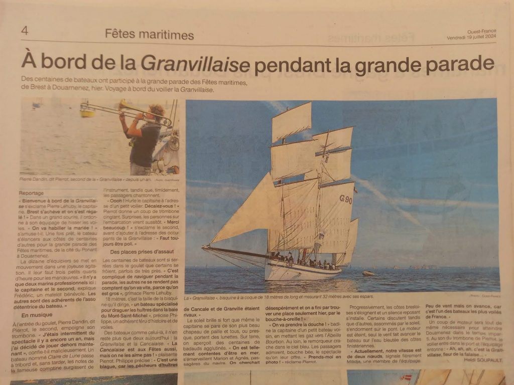 revue-presse-la-granvillaise-ouest-france-juillet-2024